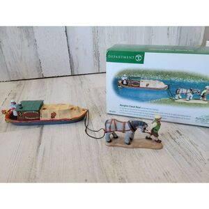 Dept 56 58522 Abington canal boat new Dickens ship River village Xmas tree